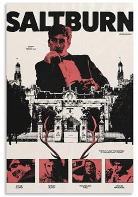 ijshndgn Saltburn Poster, Vintage-Kunst, Raumdekoration, ästhetisch für Schlafzimmer, Wohnzimmer, Wände, ästhetisches Poster, 30 x 45 cm, ungerahmter Stil