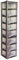 Neat. 8 Plastic Storage Drawers Unit with See-Through Drawers, Compact Vertical Design – Durable Plastic, Ideal for Organizing Office Crafts, and Household Items, 160cm x L39cm x W39cm - Silver