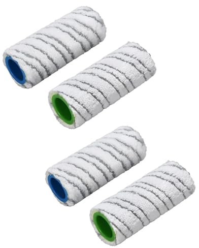 TUBBEK 4 Stück Steinwalze Ersatz 150 x 60 mm Hartbodenreiniger for karcher FC 7 Premium Kehr-Staubsauger-Teile