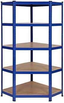 Robustes Regal mit 5 Etagen für die Aufbewahrung zu Hause – 180 cm hoch, ideal für Lager, Garage, Geschäfte, Schuppen, Gewächshaus – einfache Montage und stabiles Design