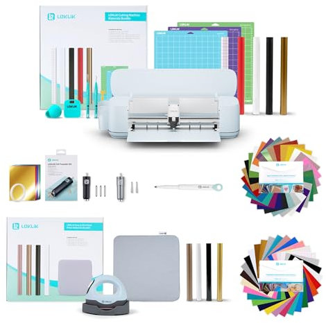 LOKLiK Design Bundle: lanza tu marca con la mini prensa de calor y la máquina de corte iCraft. Personalice Telas, Objeto y Textiles Como Camisetas, Bolsas, Tazas y Sweater