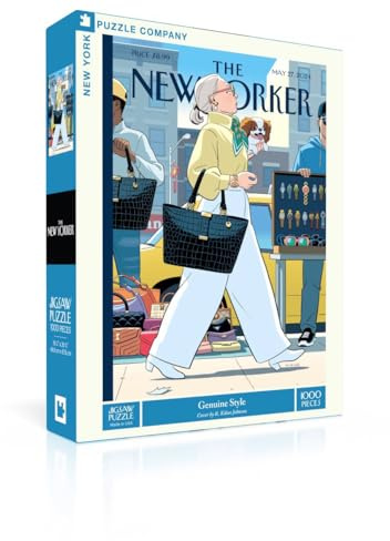 New York Puzzle Company - New Yorker Genuine Style - 1000 Piece Jigsaw Puzzle for Family Game Nights by R. Kikuo Johnson
