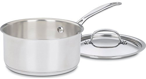 Cuisinart Chef's Classic Stainless 2-Quart Saucepan with Cover, 719-18 Cookware-Collection, Stainless Steel