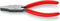 KNIPEX Flachzange mit Kunststoff überzogen schwarz atramentiert 140 mm, 20 01 140