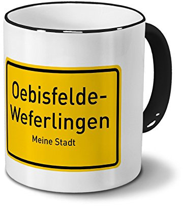 digital print Städtetasse Oebisfelde-Weferlingen - Design Ortsschild