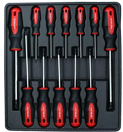 Jeu de tournevis TORX T6 12 T45 - Poignée renforcée avec par U.S.PRO À425
