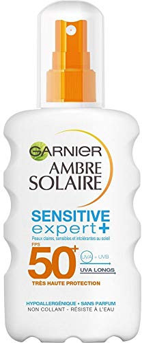 Garnier Protection solaire Sensitive Expert+ FPS 50+ - Le spray de 200ml