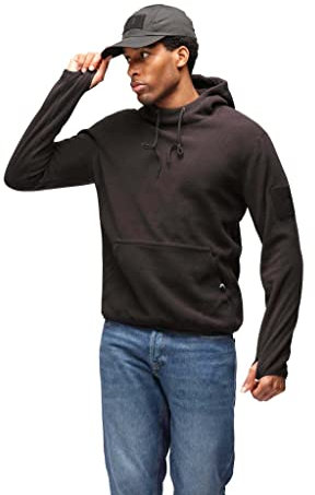 Viper TACTICAL - Felpa con Cappuccio Tattica - in Pile - Uomo - Nero - L