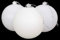 Christmas Concepts® 3-150mm (6) Extra Large Baubles - Shiny, Matte & Glitter Design - Christmas Decorations (White)