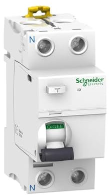Schneider A9r44263 Iid 2P 63 A 300 mAh AC à Courant résiduel Disjoncteur, Blanc