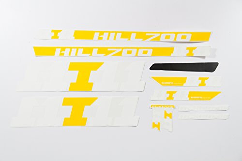 Fahrrad DEKOR Satz Aufkleber Rahmen Frame Decal Sticker Mc Kenzie Gelb Weiss
