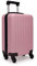 KONO Koffer Reisekoffer Groß Trolley Hartschale ABS Gepäck 4 Rollen Spinner Rollenkoffer (Pink, Großer Koffer)
