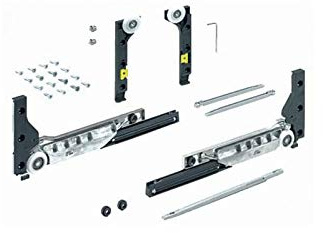 Ferrure slideline m avec amortisseur - Charge : 10 kg - HETTICH