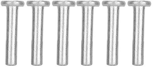 100 Piezas Remaches Aluminio sólido, GB867 M4 Remaches de Aluminio de Cabeza Plana, Remaches sólidos Avellanados Cabeza Plana Sujetadores Hardware para sujeción ingeniería mecánica(M4*25)