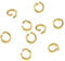 Cheriswelry 200pcs Stainless Steel Gold Open Jump Rings 8mm Round Metal Lock Ring Connector 1.2mm Thick for Jewellery Crafts Making