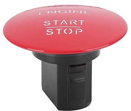 Motorstartknopf, Motor Keyless Start Stop Knopf Abdeckung Druckknopf Roter Schalter 2215450714 Passend für Benz W176 C117 X218