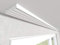 Market-Alley Vorhangschiene Aluminium Weiß Gardinenschiene ; 2-/ 3-/ 4-läufig ; 120cm-600cm. Für Kräuselband Gardinen oder Schiebevorhang (4-läufig ; 320cm ; nur Gardinenschiene)