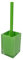 Gedy Auckland - Escobilla de Inodoro Verde ácido, Medidas y Peso: 37,5 x 9,8 x 9,8 cm y 0,855 kg, Fabricado en Resina Transparente, escobilla para Inodoro diseño de I+D, Hecho a Mano,