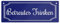 Lustiges Straßenschild Betreutes Trinken für Zuhause 75x20 mm aus Aluminium in dunkelblau mit weißer Schrift Zimmer Dekoration Trinkgelage Schild Party Metallschild Hausbar