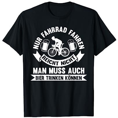 Bier Radfahren Fahrrad T-Shirt