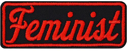 Feminist Patch Aufnäher bestickt | Feministen Aufnäher Aufbügler feministisches Geschenk zum annähen/aufbügeln - empowered Women Applikation für alle Stoffe | 80x30mm