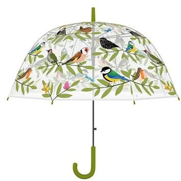 Esschert Design: Vögel und Regenschirm., weiß