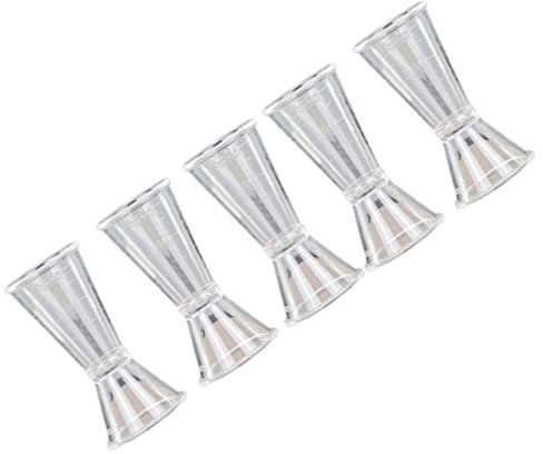 BESTonZON 5 Pz Frullatore Martini Bere Misurino Jigger Barra Misura del Colpo di Cocktail Jigger di Misurazione del Colpo Misurino per Liquori Bere Jigger Bere Birra Tazza di Oncia Liquido