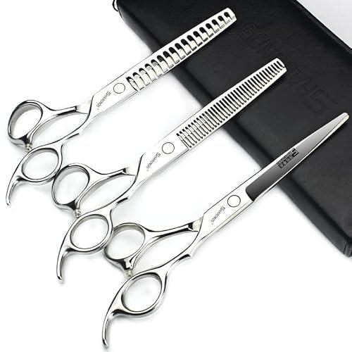 Pet Shop Fellschere 6/6.5/7,5 Zoll Edelstahl Schere Hund oder Katze Styling Beauty Schere (6.5-Zoll 3Stück)