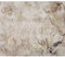 murando - Fototapete Premium-Vlies Retro 250x175 cm Vlies Tapeten Wandtapete XXL Moderne Wanddeko Design Wand Dekoration Wohnzimmer Schlafzimmer Abstrakt Vintage Blumen beige b-C-0890-a-a