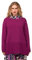 Ulla Popken Damen Schlitzen Pullover, dunkler Flieder, 42-44