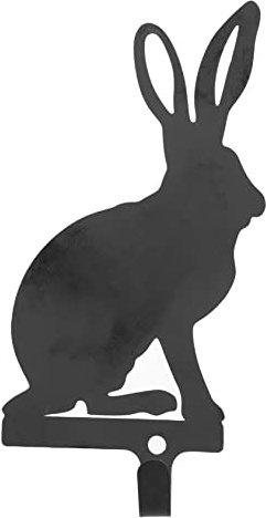 CAXUSD Easter Rabbit Wall Hook Heavy Duty Decorative Coat Rack for Bathroom Kitchen More Vintage Style Hanger Easy Installation Multi-Functional Utility Hook