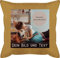 Kissen 50x50 - eigenem - Foto Bild Geschenk I Dein Bild und Text - 50 x 50 cm - Gelb - fotokissen fotopolster selbst drucken Photo schmusekissen photokissen Geschenke zum beschriften