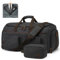 S-ZONE Borsa per indumenti da viaggio da viaggio Borsa da viaggio per uomo Borse da viaggio convertibili Borse da viaggio Bagagli da appendere Valigia da viaggio con borsa da toilette, Nero, 50L