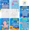 EGuangwiua 24 Stück Ozean-Thema Labyrinthbücher Kinder Cartoon-Ozean-Tiere Malvorlagen Labyrinthe Aktivitätsheft Schwierigkeitsstufen Puzzle-Spiele Problemlöse-Labyrinthbücher Anfänger Kinderspielzeug