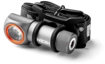 NEBO Einstein 600+ - Wiederaufladbare Kopflampe - Stirnlampe & Lauflampe - Wanderausrüstung & Camping Zubehör - Outdoor Joggen & Sport - Wasserfest