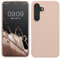 kwmobile Hülle kompatibel mit Samsung Galaxy S24 Hülle - Silikon Handy Case - Handyhülle für Samsung S24 weiche Oberfläche - kabelloses Laden für Galaxy S24 Case - Coconut Swirl