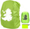 Tixlux Regenschutz für Rucksäcke, reflektierende Rucksack-Regenhülle, Schultaschenhülle mit Aufbewahrungstasche für Kinder, Jungen, Outdoor-Wandern, Reiten, Klettern – Grün, Dinosaurier