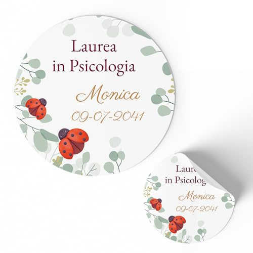 Etichette Adesive Personalizzate per Laurea 175 pezzi (FFSTICK44)