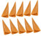 Toyvian 12st Knuspriger Künstliche Eiswaffel Gefälschte Eistüte Künstliche Eistüte Modell Einer Eistüte Essensrequisiten Eiswaffel Aus Plastik Puppenhaus-eistüte PVC Mini Material
