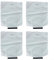 Mikrofaser-Staubsaugerbeutel, passend für Nilfisk VP100 VP200 VP300 VP300 ECO Staubsauger, waschbar, wiederverwendbar, 4 Stück