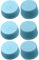 6 tapas de válvula de repuesto azules para aire acondicionado de coche, a prueba de fugas, sistema de CA R134a, tapas de puerto de carga (alta y baja presión), válvulas de aire acondicionado, tapa de