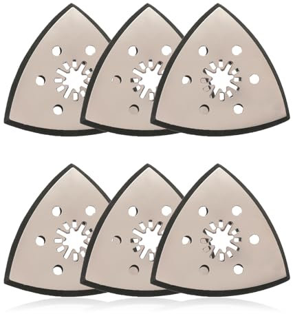 Plateau de ponçage triangulaire, plaque de ponçage pour outils multifonctions, ponceuse delta, accessoire professionnel, plateau de ponçage fin Starlock pour bois, métal, plâtre, 93 mm