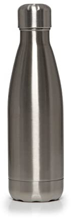 Festival 350ml Stainless Steel Water Bottle Insulated Metal Sport Drinking Flask (Silver)