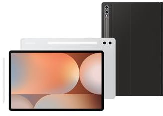 Samsung Galaxy Tab S10+ 512GB Platinum Silver and keyboard with trackpad