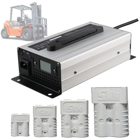 HYDTGZ Chargeur de Batterie pour Chariot Élévateur 36 V 25 A avec Prise Anderson 50 A/120 A/175 A/350 A pour Chariot Élévateur, Transpalette, Autolaveuse, Chargeur de Voiturette de Golf,120a