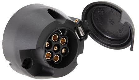 Woola Anhänger Steckdose 7 Polig,12V Anhängerdose 7 Poliger für Anhänger,Anhängerkupplungen Steckdose 7 Poliger,Anhaenger Buchse 7 Polig