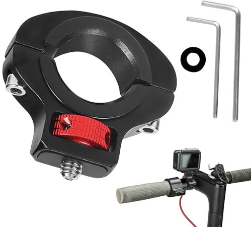 HANIUTTY Kamerahalterung Fahrrad Klemme, Action Cam Halterung 360°, Action Kamera Fahrradhalterung, 1/4 Mount Action Kamera Lenker für Fahrrad Motorrad,Action Cameras