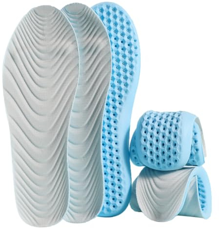 Semelles de Sport Confort pour Hommes et Femmes, Amortissantes et Respirantes, Idéales pour Chaussures de Course, Chaussures de Sport, Chaussures de Randonnée et Chaussures de Travail (45-46)