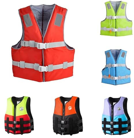 Generico Giubbotto di Salvagente Adulto: Giubbotto Salvataggio Universale per Uomo E Donna Regolabile Giubbotto Salvagente Aiuto al Galleggiamento per Gli Sport Acquatici