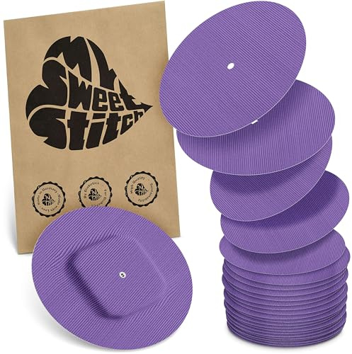 MySweetStitch – 10–25× Cerotto Simplera rotondo, overpatch Ø 70 mm, delicato sulla pelle, impermeabile e traspirante (Viola, 25)